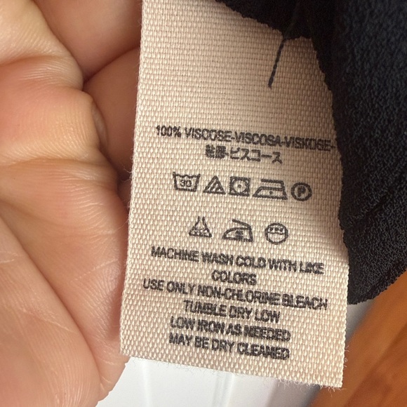 Free People Colorful Boho Poncho Top High Low Draped Festival Blouse Size M - Picture 6 of 7